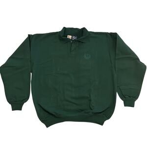 Vintage WEK The World Polo Sweatshirt, Green, Size 2 (Large/XL), Made in USA